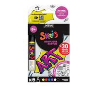 Lot de 6 marqueurs acrylique SKRIB - Pébéo