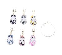 Lot de 6 marqueurs de couture en métal avec fermoirs mousquetons pour tricot, tissage, bijoux