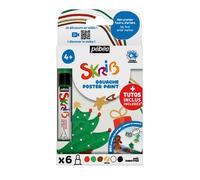 Lot de 6 marqueurs gouaches SKRIB - Pébéo