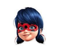 Lot de 6 masques en carton Miraculous Ladybug pour enfants