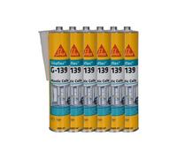 Lot de 6 mastic-colle à prise rapide SIKA Sikaflex G 139 - Blanc - 300ml