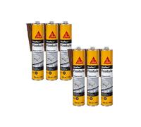 Lot de 6 mastic-colles souples SIKA Sika Fixotuile - Terre cuite - 300ml