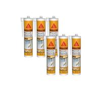 Lot de 6 mastics acrylique SIKA SikaSeal-184 Maçonnerie - Beige - 300ml