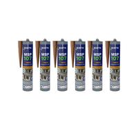 Lot de 6 mastics MS polymères de fixation et étanchéité 290 ml brun - BOSTIK MSP107-BRUNx6