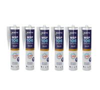 Lot de 6 mastics MS polymères de fixation et étanchéité 290 ml transparent - BOSTIK MSP106-TRANSx6