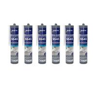 Lot de 6 mastics silicone neutre sanitaires intérieur Blanc 300ml - BOSTIK S545-BLANCx6