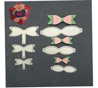 Lot de 6 matrices de découpe en forme de nœud pour la fabrication de cartes - Jolis pochoirs pour cartes d'invitation, scrapbooking, scrapbooking, décoration, gaufrage, fabrication de cartes