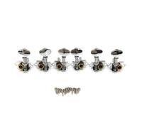 Lot de 6 mécaniques d'accordage en métal pour guitare électrique - Texture métallique pour un accordage précis