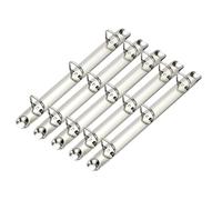 Lot de 6 mécanismes de classeur à anneaux A5 à 3 trous de remplacement pour papier de remplissage à faire soi-même (210 x 20 x 35,8 mm)