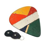 Lot de 6 médiators de guitare 3 épaisseurs différentes Drapeau de l'Afrique du Sud avec sac de rangement pour guitares acoustiques et basses (0,46 mm, 0,71 mm, 0,96 mm)