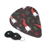 Lot de 6 médiators de Noël pour guitare acoustique, guitare électrique, basse, ukulélé - fins, moyens et épais.