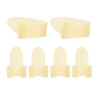 Lot de 6 médiators légers et lumineux pour pouce et doigt de guitare, coupe ergonomique, réduction de la fatigue, pratique de la musique