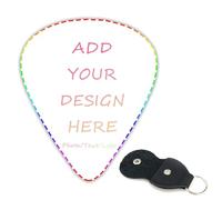 Lot de 6 médiators personnalisables double face, créez vos propres médiators, pour les fans de rock (hommes et femmes) pour un anniversaire ou Noël