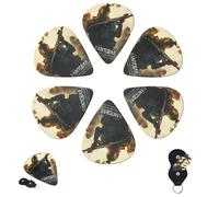Lot de 6 médiators personnalisés de 3 épaisseurs différentes avec boîte de rangement Tom Clancy's Rainbow Six Siege, accessoires de guitare moyennement fins (0,46 mm, 0,71 mm, 0,96 mm)