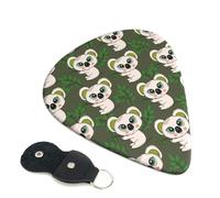 Lot de 6 médiators pour guitare acoustique électrique et acoustique avec sac de rangement Vert