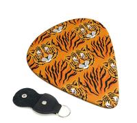 Lot de 6 médiators Tiger pour guitare acoustique, basse, électrique, ukulélé, médiators lourds avec sac de rangement