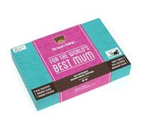 Lot de 6 mélanges de grains de café Best Mum - Pour la meilleure maman du monde - Torréfaction claire moyenne foncée - Brown Bear - Toutes les machines à café - Force 3 4 5 - Fête des mères