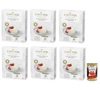 Lot de 6 mélanges de poudre professionnelle Carte d'Or pour Panna Cotta Crème sans gluten 520 g + Italian Gourmet Polpa di Pomodoro Boîte de 400 g