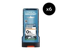 Lot De 6 - Men Expert Magnesium Defense Gel Douche Hypoallergénique 0%