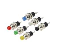 Lot de 6 micro-interrupteurs à bouton-poussoir PBS-110 de 7 mm, normalement ouverts ou fermés.(Self Reset,Yellow)