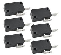 Lot de 6 micro-interrupteurs à piston à bouton-pression 250 VAC pour | Remplace Honeywell V7-1Z29E9, piston à broche à action encliquetable 250 VAC, 2 bornes