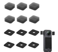 Lot de 6 microphones anti-vent, anti-vent, accessoires Insta 360 X4, manchon de vent compatible avec appareil photo Insta360 X4, housse de réduction du bruit du vent pour appareil photo Insta360 X3