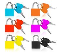 Lot de 6 mini cadenas avec clé pour valise, cadenas à bagages, valises pour bagages, sacs, valises