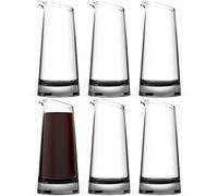 Lot de 6 mini carafes à vin individuelles (170 g) - Carafes à vin individuelles en verre - Mini carafes à vin individuelles
