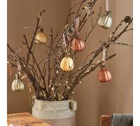 Lot de 6 Mini-citrouilles Décoratives à Suspendre