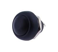 Lot de 6 mini-interrupteurs ronds à bouton-poussoir PBS-33A autobloquants/PBS-33B à réinitialisation automatique, 2 broches 12 mm, 3 A 250 V CA, équipement électrique(PBS-33B Black,1pcs)