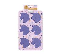 Lot de 6 Mini Moules à Pâtisserie en Silicone Violet, Moule en Forme de Licorne, Spécial Gâteaux d'Anniversaire et fête, Dimension 26x15,9x3,3 cm, Happy Cake