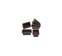 Lot de 6 mini moules - Bosses - Marron