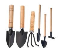 Lot de 6 Mini Outils de Jardinage - Râteau, Pelle à Pot de Fleurs - Anti-Rouille et Anti-Taches pour Plantes en Pot, Fleurs, Succulentes
