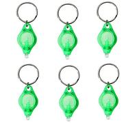 Lot de 6 mini porte-clés lampe torche UV à LED pour détecteur de billets Vert