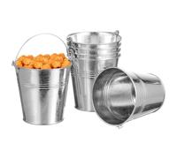 Lot de 6 mini seaux de service en métal de 10,5 x 7,2 x 10,5 cm par Ounona