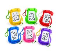 Lot de 6 mini tableaux magnétiques colorés avec porte-clés