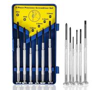 Lot de 6 Mini Tournevis pour Réparation de Lunettes,Tournevis Horloger de Precision Tablettes et Bricolage de Haute Précision,Acier à Haut Carbone
