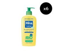 Lot De 6 - Mixa Bébé Gel 2 En 1 Corps Et Cheveux Bio 300ml