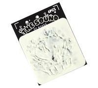 Lot de 6 modèles de créatures marines transparentes de 12,7 x 12,7 cm pour décoration de gâteau, journal, art mural et fabrication de cartes, outils d'art en salle de classe pour enseignants