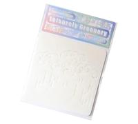 Lot de 6 modèles de feuilles en PET - Pochoirs pour cartes, devoirs scolaires et expression artistique - Modèle creux pour animaux de compagnie - Fleurs de dessin pour loisirs créatifs
