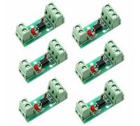 Lot de 6 modules d'isolation optocoupleur à 1 canal, isolant opto-signal DC | Conversion de signal unidirectionnelle, module PC817 EL817, anti-interférence, changement de niveau, bouclier du pilote du
