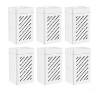 Lot de 6 modules ioniques argentés de rechange pour aspirateur Dreame Aqua10 Ultra Roller et pour aspirateur robot X50 Pro Tracked Edition, désodorisant et contrôle des odeurs