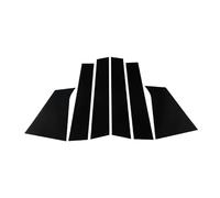 Lot De 6 Montants De Fenêtre Noirs Brillants Pour Chevrolet Pour Malibu 2016-2024 Joint Porte Voiture