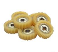 Lot de 6 moteurs de moyeu à engrenages droits en nylon 36T pour vélo électrique avec roulement 608 pour une durabilité accrue (engrenage PA66)