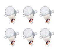 Lot de 6 moteurs pas à pas de réduction DC 5 V pour ventilateurs, radiateurs, brûleurs et éclairage de scène, moteur pas à pas de réduction en alliage d'aluminium et ABS avec