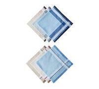 Lot de 6 mouchoirs en coton pour homme Durabilité ne se décolore pas 40 x 40 cm Parfait pour ceux qui apprécient les mouchoirs en coton aux détails fins