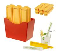 Lot de 6 Moule à Glace, Moule Glace, Moule à glaçons en forme de frites, Sachet Glace à l'Eau, Un nouveau choix pour la Préparation De Glaces