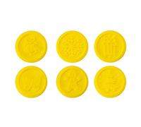 Lot de 6 moules à biscuits en silicone en forme d'arbre de Noël pour enfants