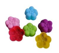 Lot de 6 moules à dessert en forme de fleur réutilisables en silicone pour amateurs de pâtisserie