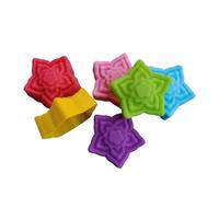 Lot de 6 moules à dessert en forme de fleur réutilisables en silicone pour amateurs de pâtisserie